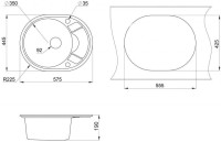 Кухонная мойка Granula 5802 (Арктик)