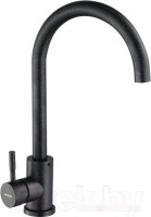 Кухонная мойка БелЭворс New Lux L + смеситель W4998-3-22 (черный)