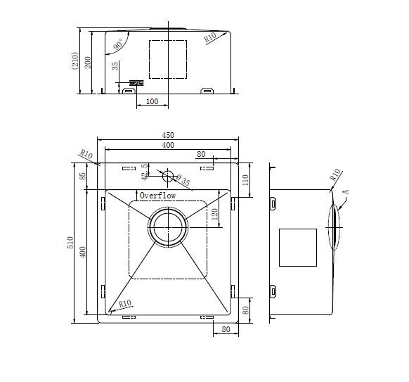 Кухонная мойка Zorg ZRE 4551