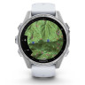 Умные часы Garmin Fenix 8 43мм (серебристый, белый ремешок)