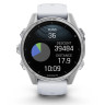 Умные часы Garmin Fenix 8 43мм (серебристый, белый ремешок)