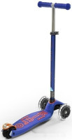Самокат Micro Maxi Deluxe LED (синий)