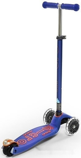 Самокат Micro Maxi Deluxe LED (синий)