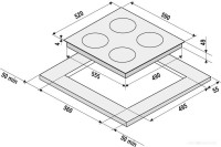 Варочная панель Krona Zauber 60 BL TK