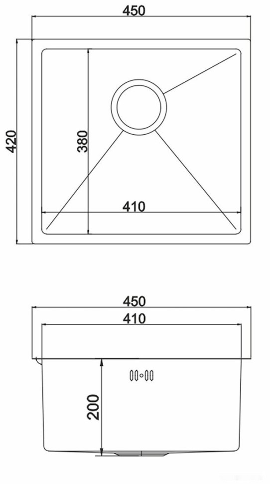 Кухонная мойка Mixline 548567 (бронза, 3 мм)