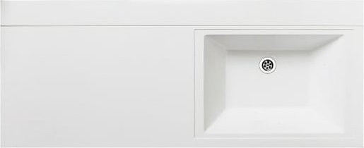 Умывальник Runo Гамма 120 лайт с левым крылом (белый)