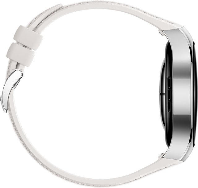 Умные часы Huawei Watch 5 42 мм (серебристый, с белым силиконовым ремешком, международная версия)