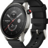 Умные часы Amazfit GTR 4 (серебристый, с черным ремешком из фторэластомера)
