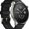 Умные часы Amazfit GTR 4 (серебристый, с черным ремешком из фторэластомера)