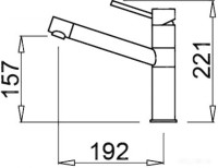 Смеситель Elleci Sava K43 Fango