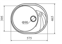 Кухонная мойка Zigmund &amp; Shtain KREIS OV 575 (Топленое молоко)