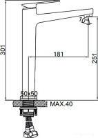 Смеситель Ledeme L1178U