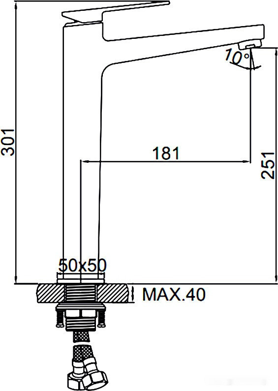 Смеситель Ledeme L1178U
