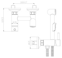 Смеситель Rossinka Silvermix X25-52
