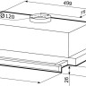 Вытяжка Krona Kamilla slim 600 inox/inox (2 мотора)