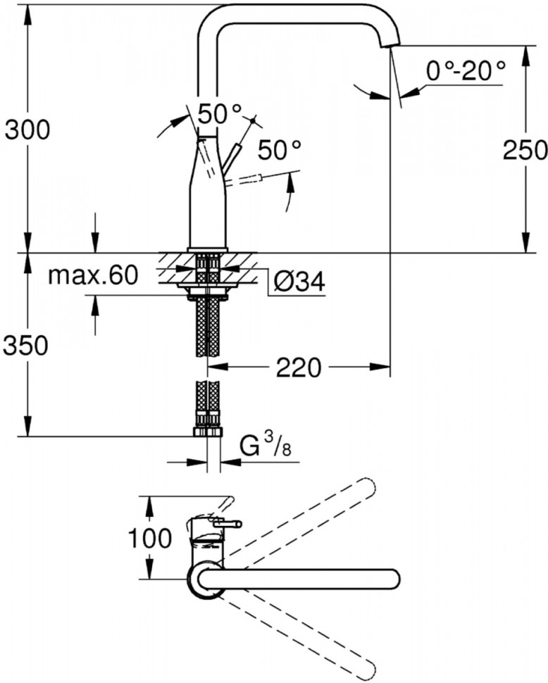 Смеситель Grohe Essence 30269DC0