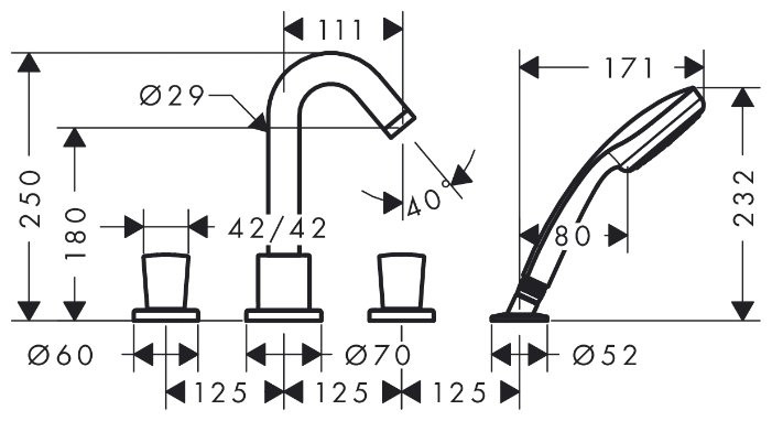 Смеситель Hansgrohe Logis 71314000