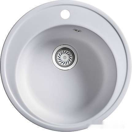 Кухонная мойка Belux BRG-51-01 (белый кварц)