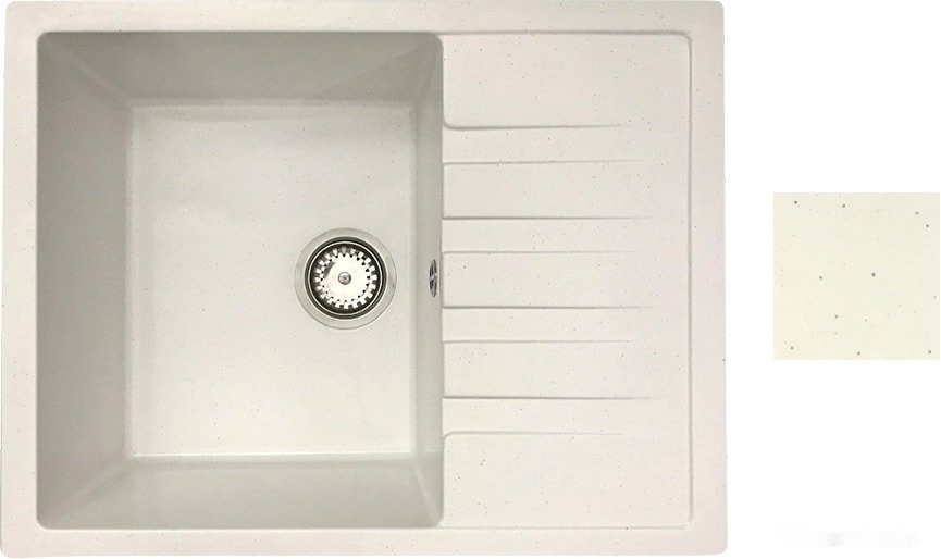 Кухонная мойка БелЭворс Vega L (белый, без сифона)