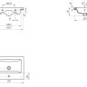 Умывальник Cersanit Como 50 S-UM-COM50/1-w + 63034