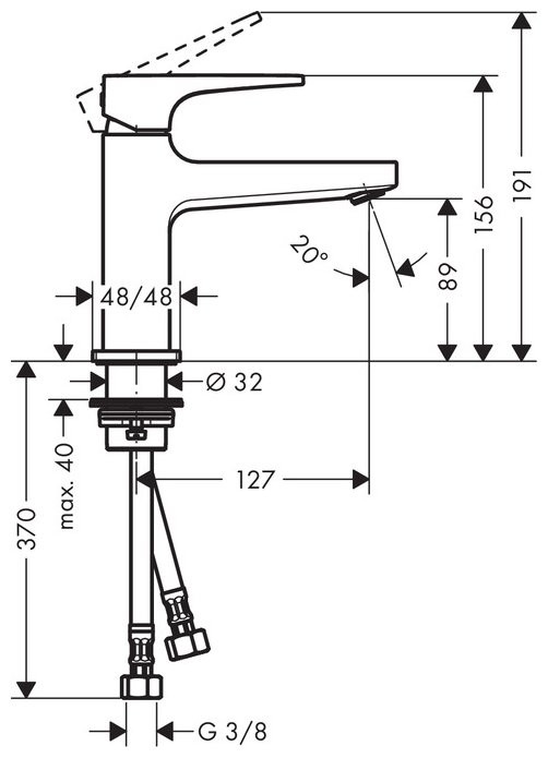 Смеситель Hansgrohe Metropol 74500000