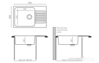 Кухонная мойка Quartz Bond 740 (грей)