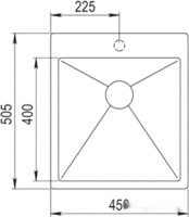 Кухонная мойка Zorg ZRN 5045 Titanium