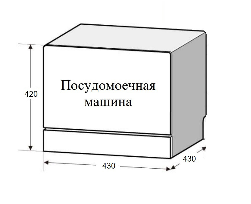 Посудомоечная машина Weissgauff TDW 4057 Mini Turbo Dry