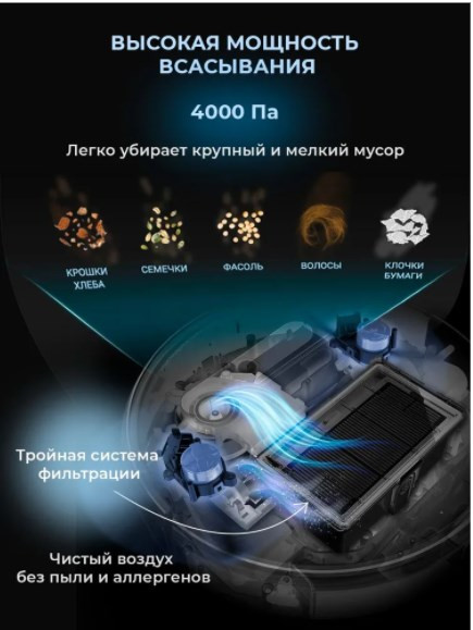 Робот-пылесос Midea I5C (черный)