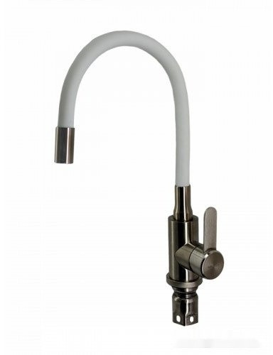 Кухонная мойка БелЭворс Mila R + смеситель W74004-3 + дозатор L405H (белый)