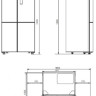 Холодильник (Side-by-Side) Kuppersberg NFFD 183 BKG