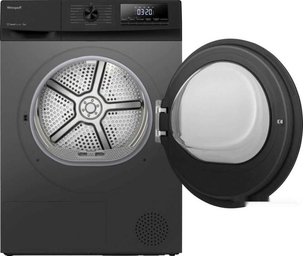 Сушильная машина Weissgauff WD 4948 Heat Pump Grey