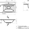 Умывальник Versalia Elegant 120 R (с комплетом кронштейнов)
