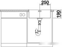 Кухонная мойка Blanco Andano 500-IF (без клапана-автомата)