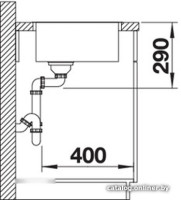 Кухонная мойка Blanco Andano 500-IF (без клапана-автомата)