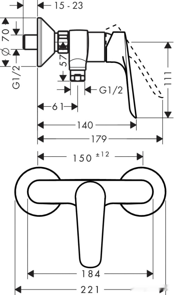 Смеситель Hansgrohe Logis E 71610000