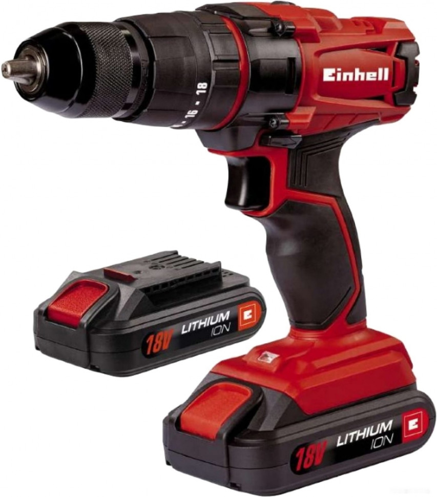 Ударная дрель-шуруповерт Einhell TC-CD 18-2 Li-i 4513825 (с 2-мя АКБ)