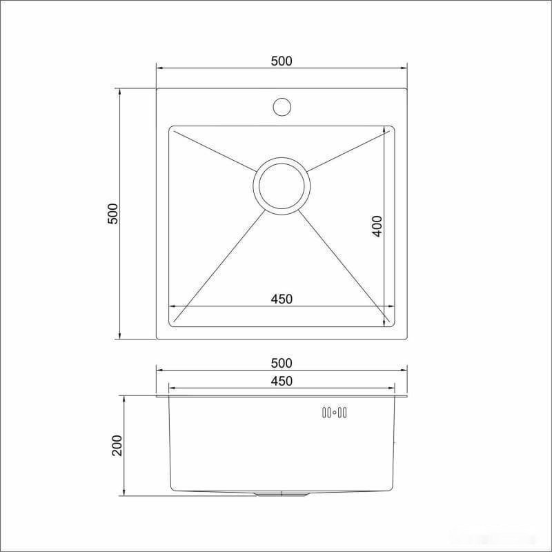 Кухонная мойка Mixline Pro 550548 (золото, с сифоном)