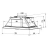 Вытяжка Krona Ameli Light 600 Inox PB (нержавеющая сталь)
