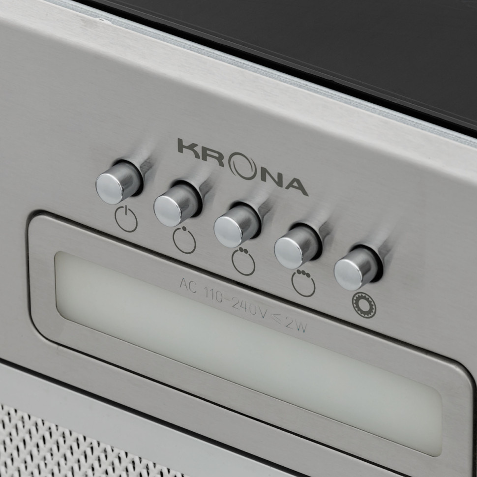 Вытяжка Krona Ameli Light 600 Inox PB (нержавеющая сталь)
