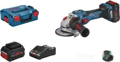 Угловая шлифмашина Bosch GWS 18V-15 SC Professional 06019H6101 (с 2-мя АКБ, кейс)