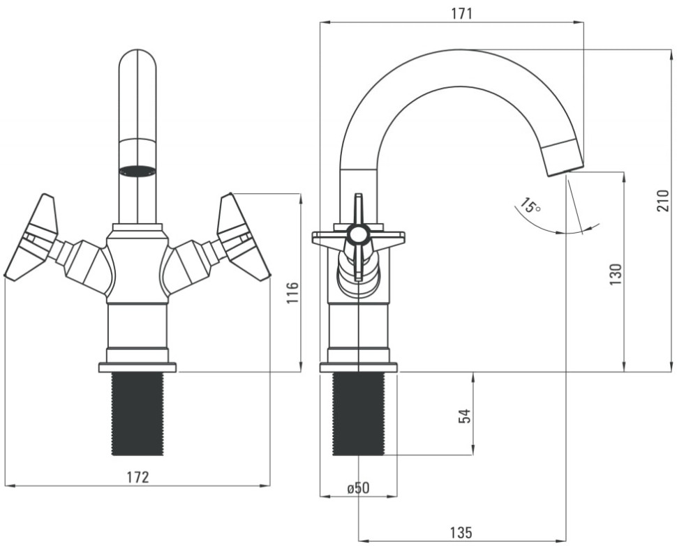 Смеситель Deante Temisto BQT 021D