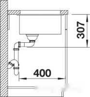 Кухонная мойка Blanco Subline 500-U (антрацит)