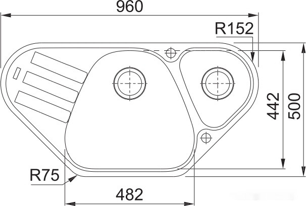 Кухонная мойка Franke Antea AZG 661-E (оникс)