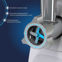 Мясорубка Аксион М62.02 (черный/серебристый)