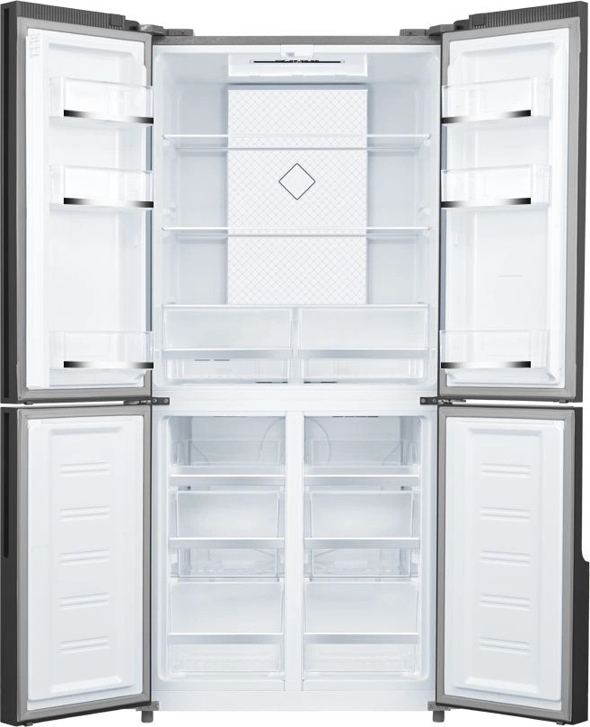 Холодильник (Side-by-Side) Hyundai CM4584F (черное стекло)