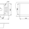 Кухонная мойка Granula ST-5803 черный