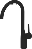 Смеситель Am.Pm Spike F9S07722 (черный)