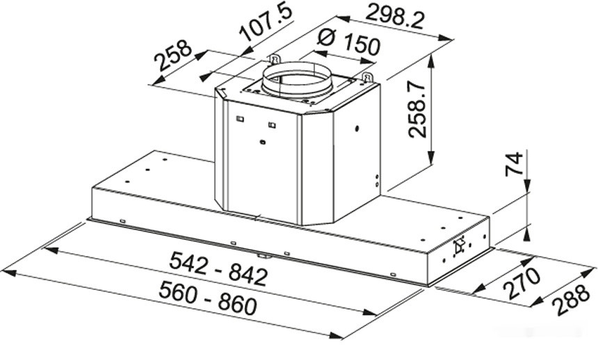 Вытяжка Franke FMY 608 BI WH 110.0456.721