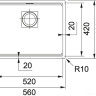 Кухонная мойка Franke Kubus 2 KNG 110-52 125.0512.506 (белый)